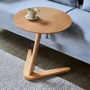 طاولة جانبية مودرنة بالخشب الطبيعي