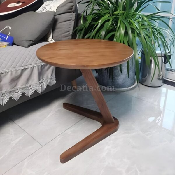 ⁦طاولة جانبية للقهوة, بتصميم دائري ولون عصري⁩ - الصورة ⁦8⁩