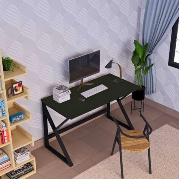⁦مكتب بتصميم (k) لون أسود/bureau (k) noir⁩ - الصورة ⁦2⁩
