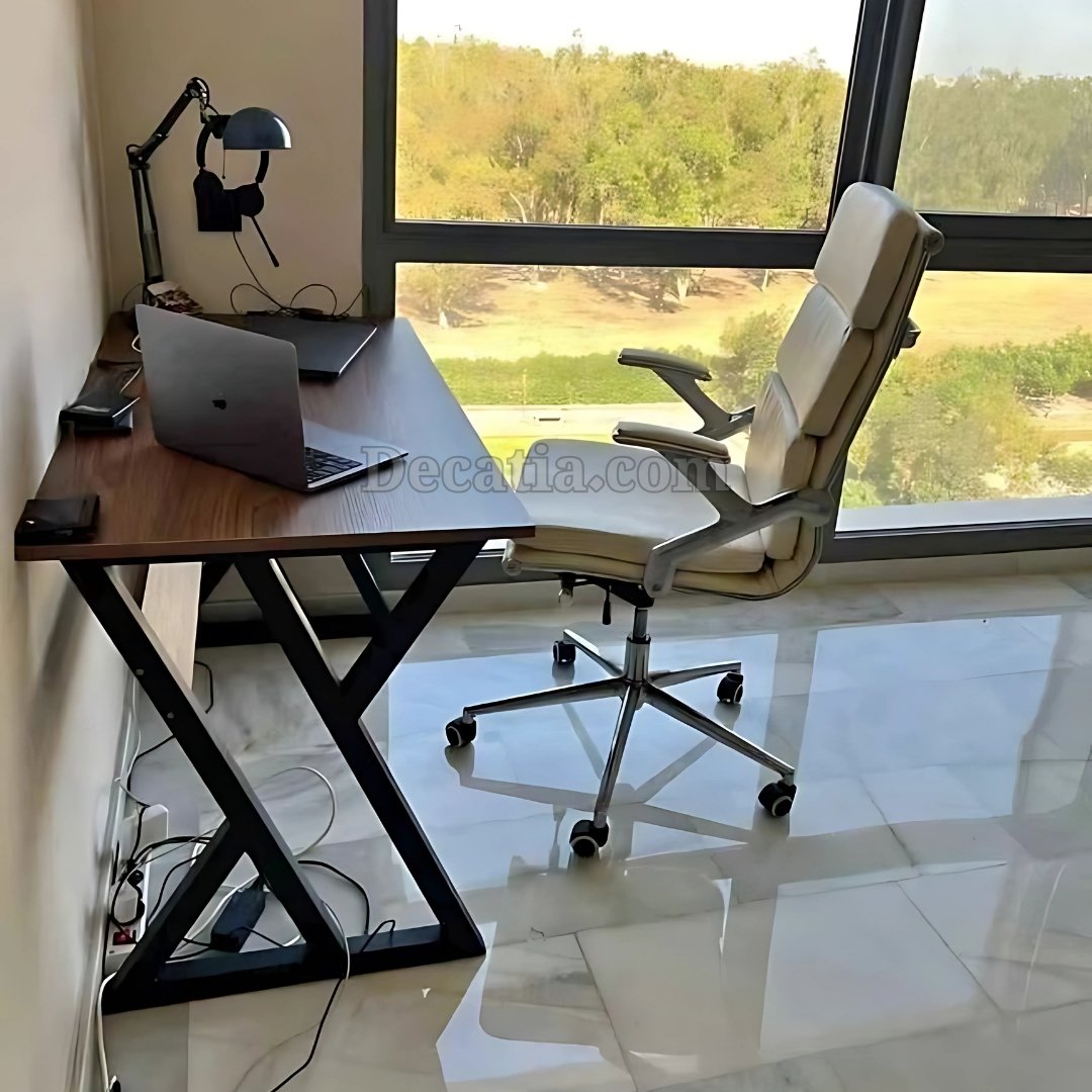 .bureau design (X) marron - الصورة 4