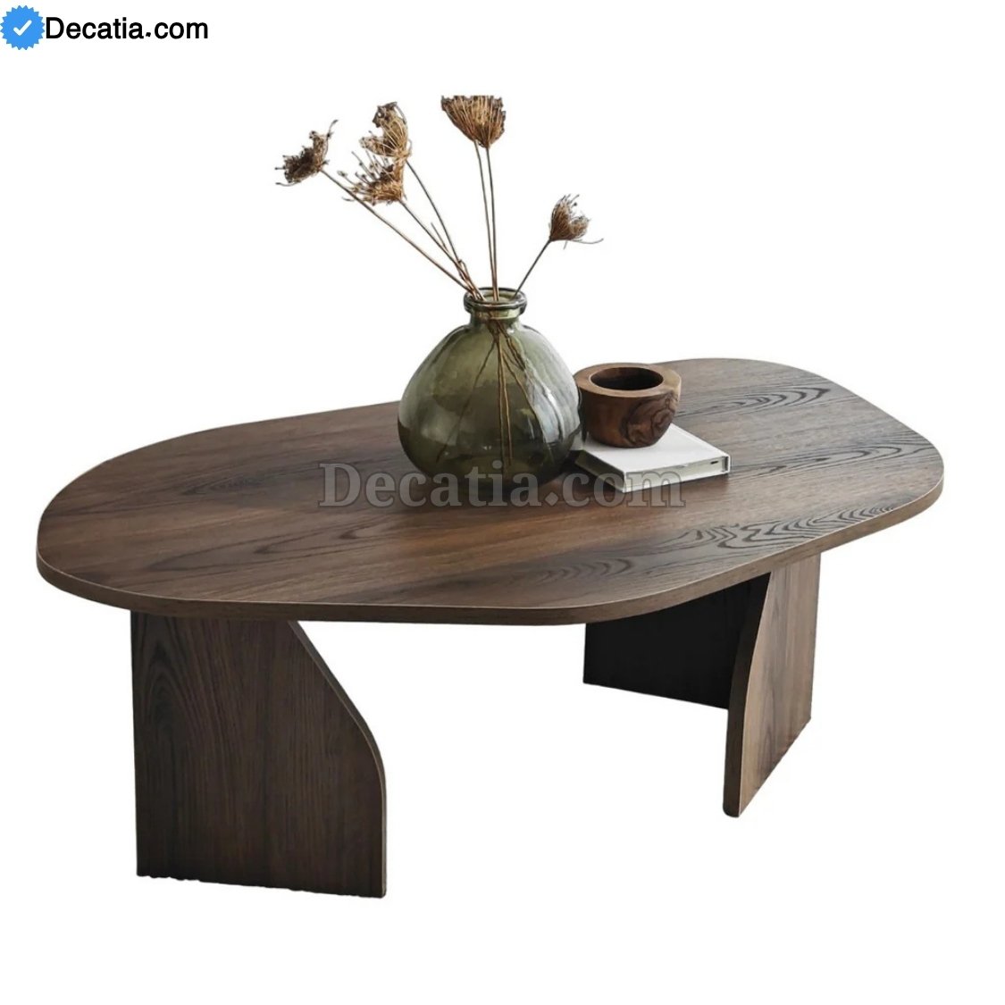 Table Basse Kailua – طاولة صالون خشبية عصرية بيضاوية بتصميم راقٍ وأبعاد كبيرة - الصورة 4