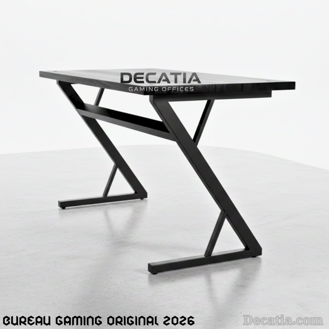 Bureau Gaming Original 2026 مكتب ألعاب ومكتب عمل عصري بتصميم Z فريد - الصورة 7