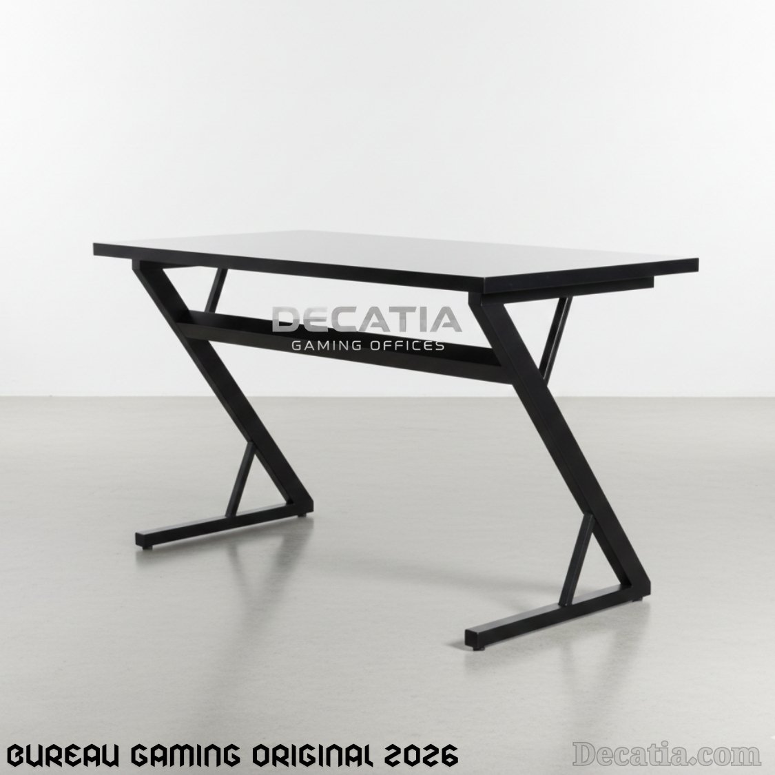 Bureau Gaming Original 2026 مكتب ألعاب ومكتب عمل عصري بتصميم Z فريد - الصورة 5